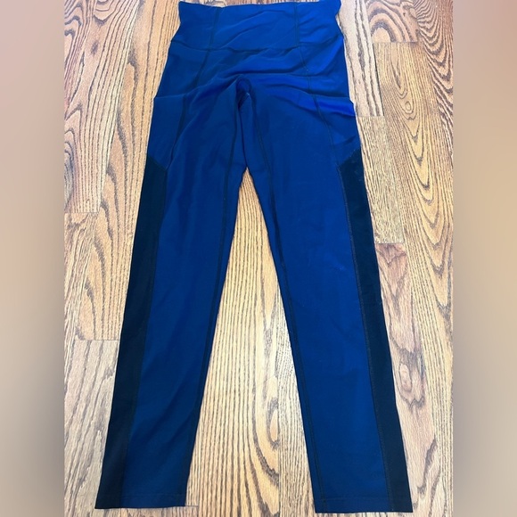 Spanx by Sara Blakely Active Shape Compression Leggings Blue/Black Size XL - Picture 4 of 7